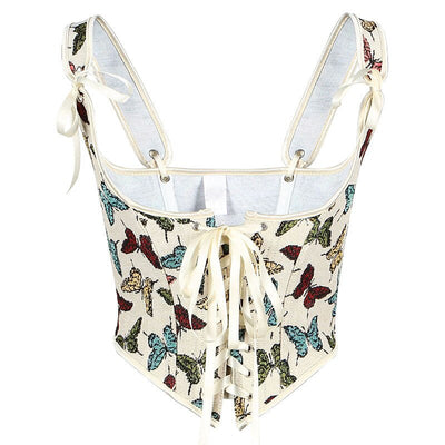 Rococo Lace-up Corset Under Bust Bustier