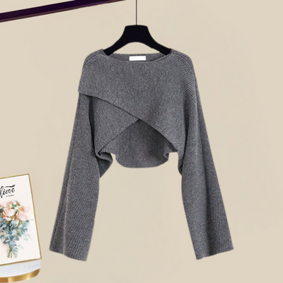 Elegantes Strickkleid Set für Damen