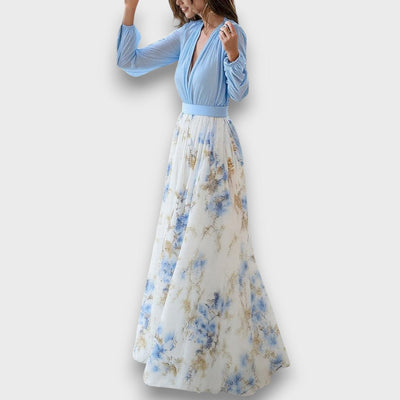 Cara – Fließendes Maxikleid mit floraler Anmut