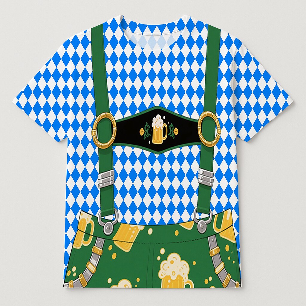 Men's Oktoberfest Lederhosen Graphic T-shirt