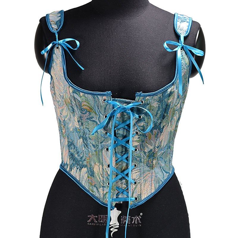 Renaissance Style Lace Design Corset Vest Bustier