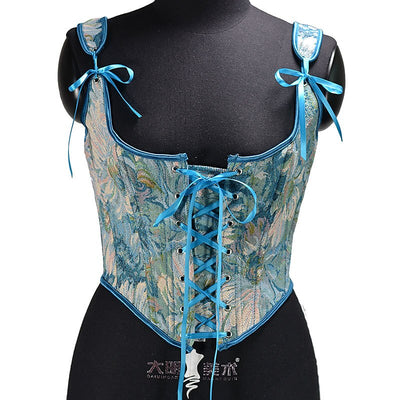Renaissance Style Lace Design Corset Vest Bustier