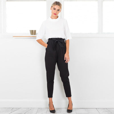 Heidi-Mode | Casual Hose Mit Hoher Taille Aus Chiffon