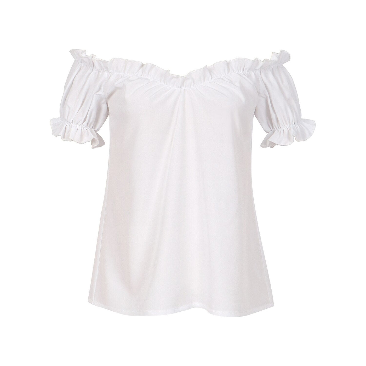 Oktoberfest Champagne Gold Dirndl Dress with Apron and Blouse