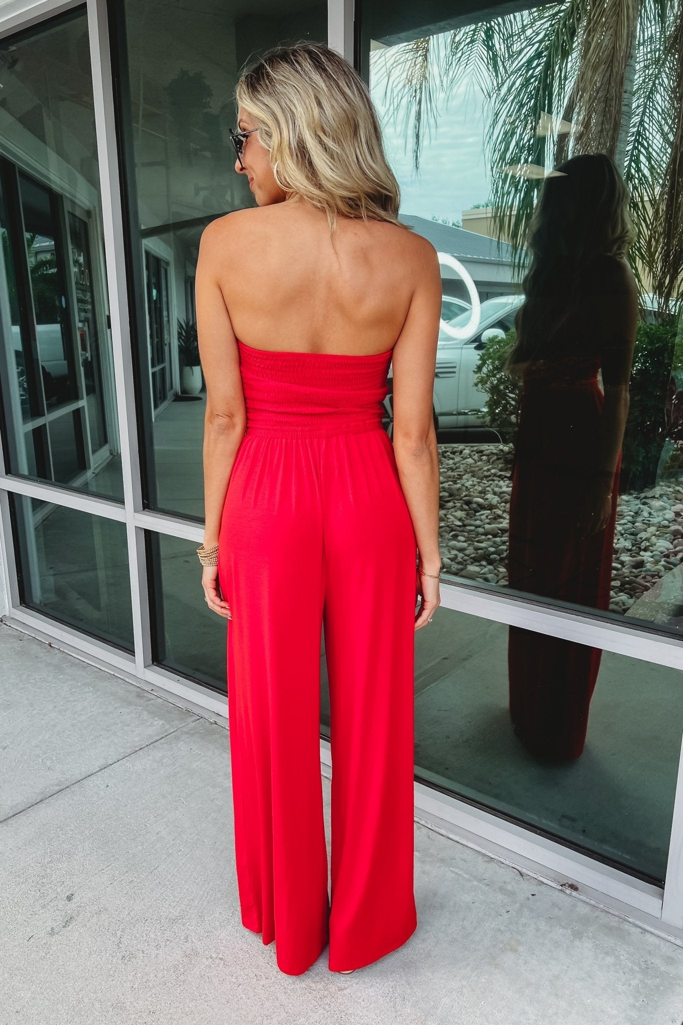 Lobke | Schulterfreier Sommer-Jumpsuit mit Stil