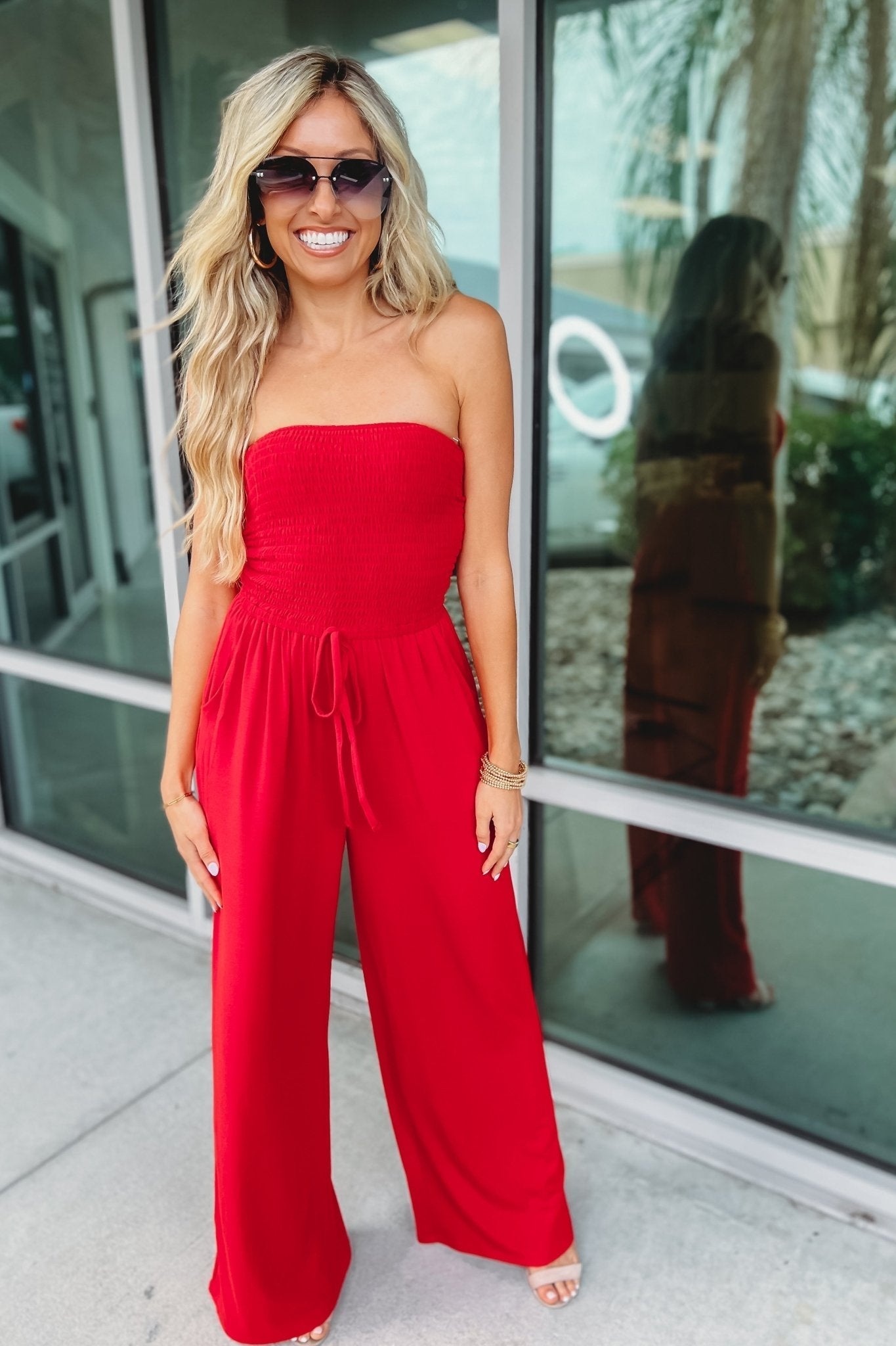 Lobke | Schulterfreier Sommer-Jumpsuit mit Stil