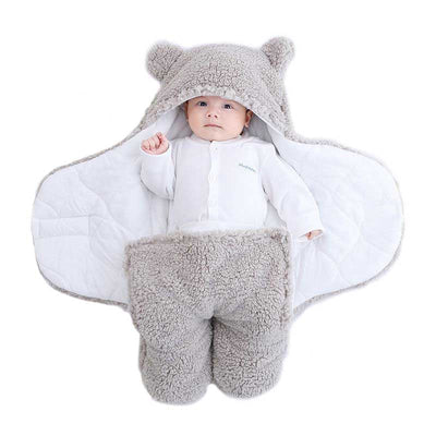 TeddyTraum | Kuscheliger Fleece-Schlafsack für Babys 0-6 Monate