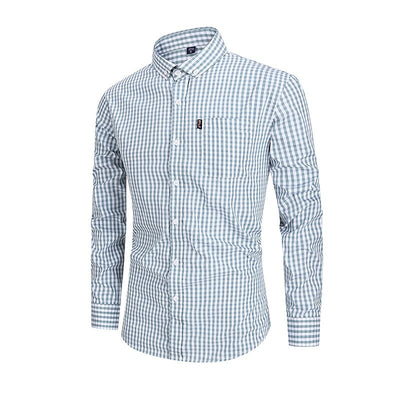 Men's Oktoberfest Gingham Long Sleeve Shirt