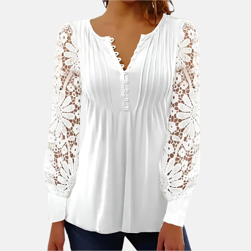 Tunika für Damen - Elegantes Spitzenbluse für Sommer