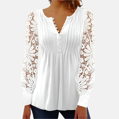 Tunika für Damen - Elegantes Spitzenbluse für Sommer
