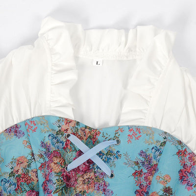 Renaissance Fairy Costume Dress with ACCs