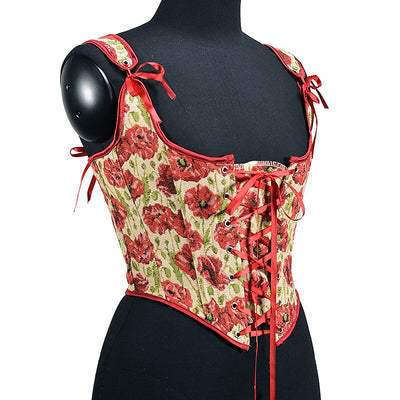 Renaissance Style Lace Design Corset Vest Bustier
