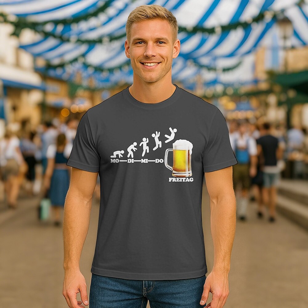 Men's Oktoberfest Beer Freitag Graphic T-shirt