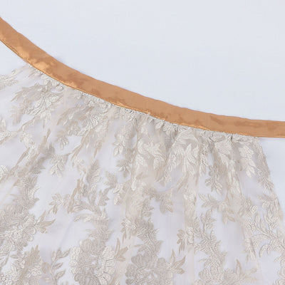 Oktoberfest Vintage Dirndl Costume with Embroidered Apron and Blouse