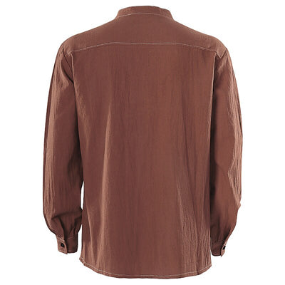 Pirate Style Lace-Up Poet Blouse