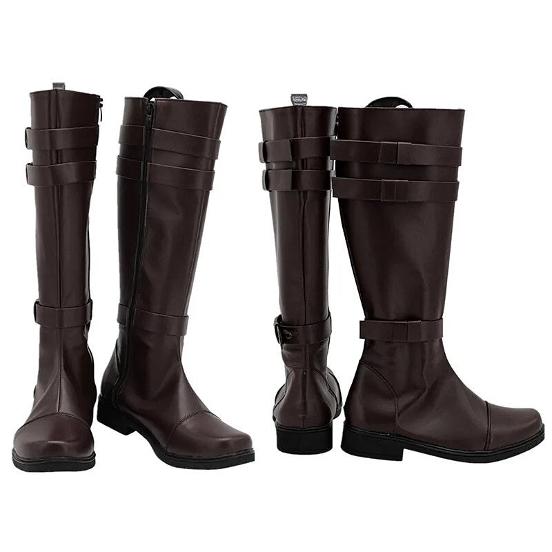 Fantasy Combat Heroic Strap Tall Boots