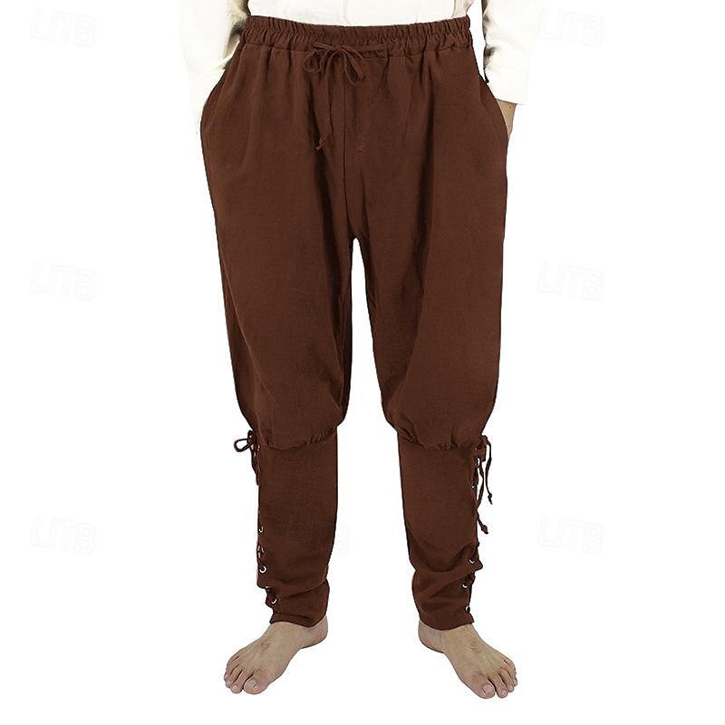 Renaissance Style Strap Design Pants