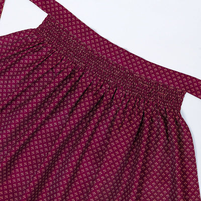 Oktoberfest Burgundy Green Blue Dirndl Dress with Apron and Blouse