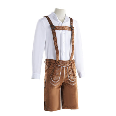Men's Oktoberfest Set with Shirt & Lederhosen