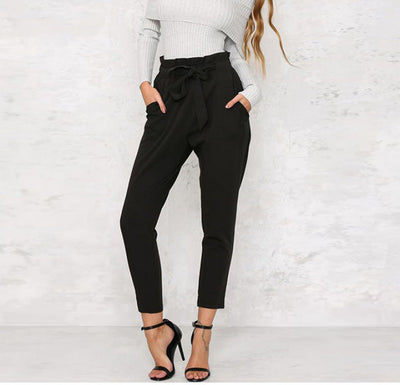 Heidi-Mode | Casual Hose Mit Hoher Taille Aus Chiffon