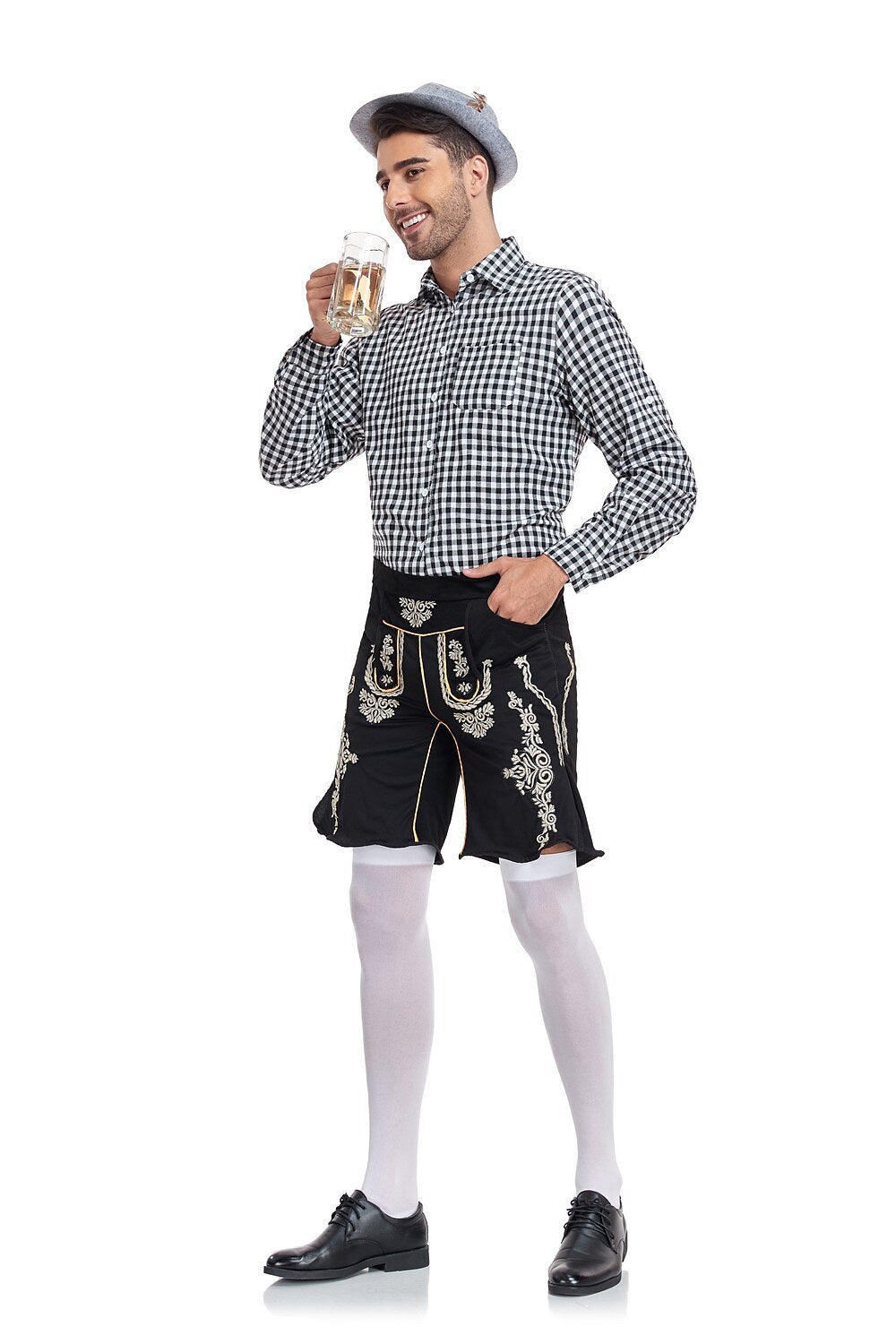 Oktoberfest Men's Lederhosen Set with Shirt