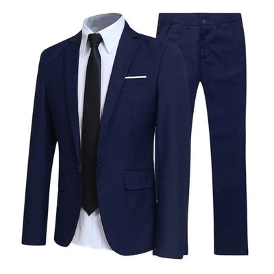 Herren Elegant Zweiteilig Hochzeitsgast Anzug Set | Slim Fit
