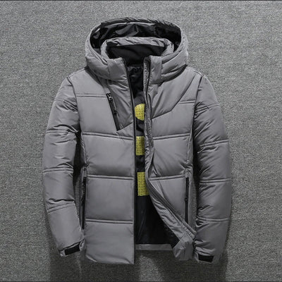 Warme wasserdichte winterjacke mit kapuze für herren | ideal für den winter