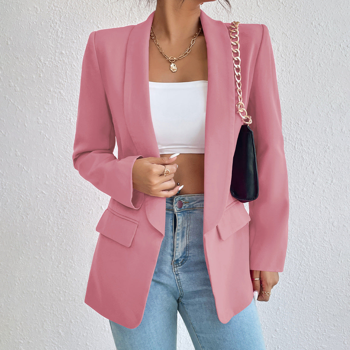 Blazer für Damen – Elegante lange Übergangsjacke