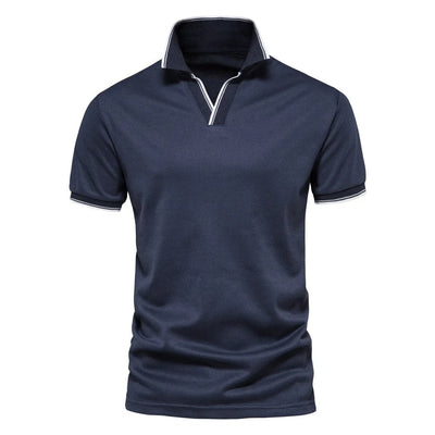 Herren Polohemd mit V-Ausschnitt – Altan