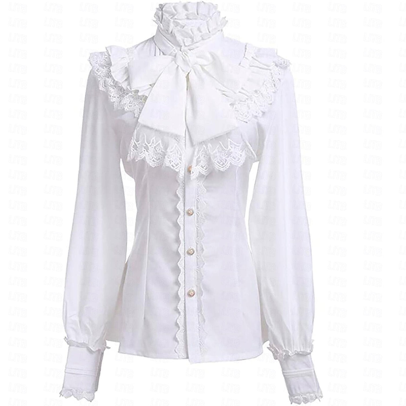 Retro Vintage Rococo Princess Style Ruffle Sleeve  Blouse