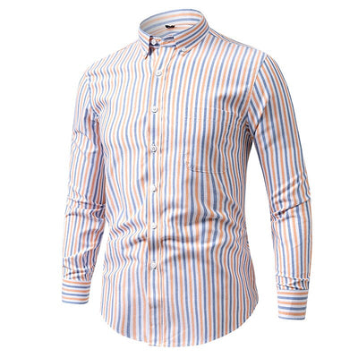 Men's Oktoberfest Striped Cotton Shirt