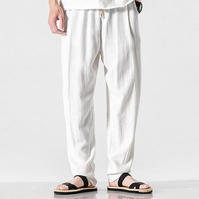 Viking Era Drawstring Design Linen Pants
