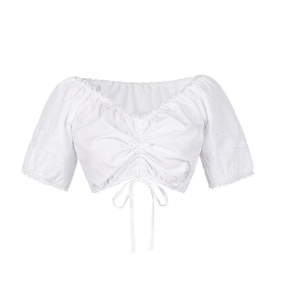 Oktoberfest Pink Floral Dirndl Dress with Apron and Blouse