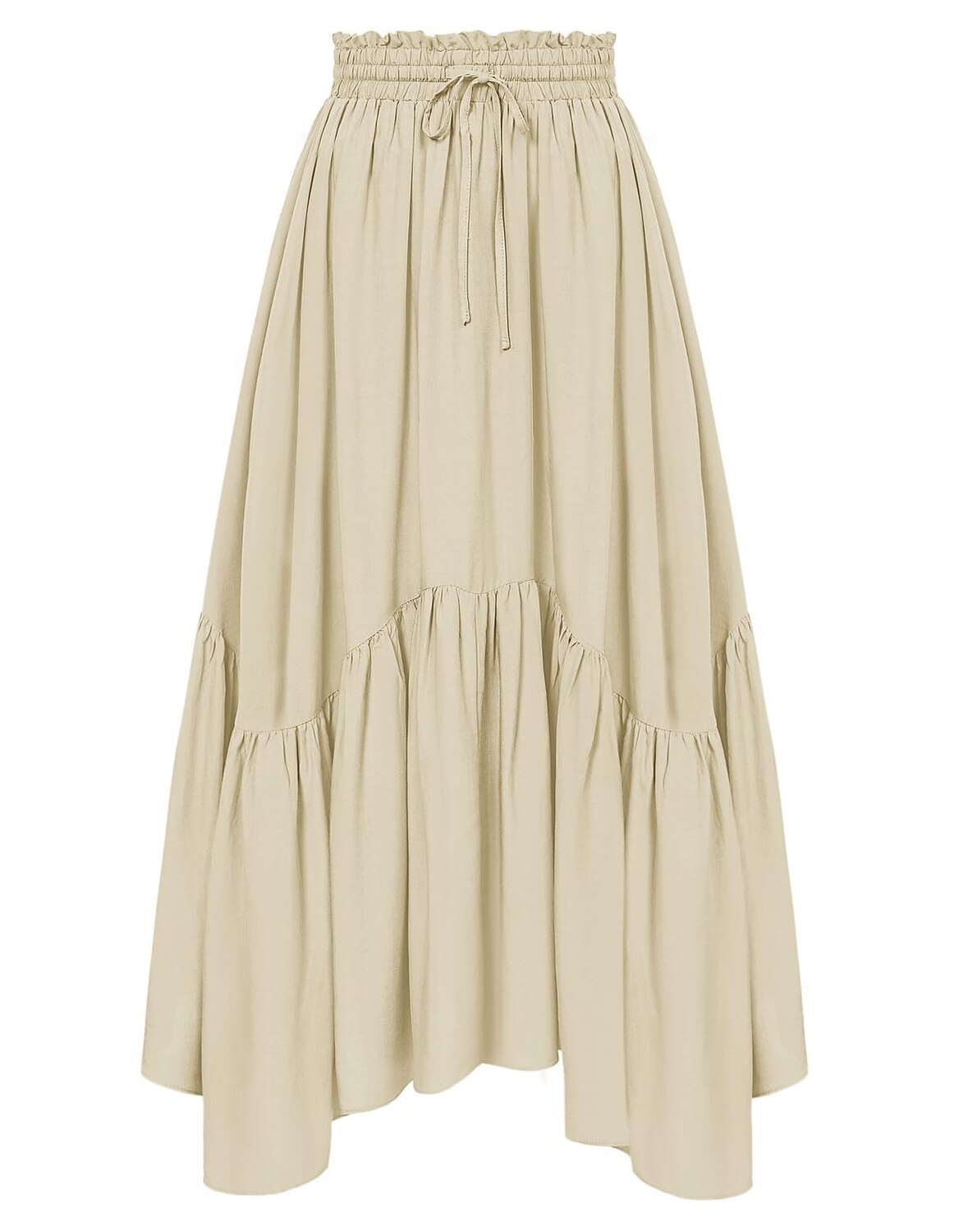 Renaissance High Waist Maxi Skirts with Pockets