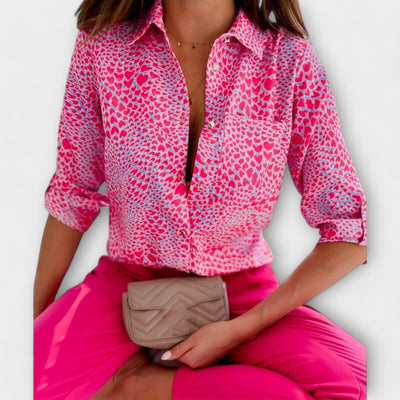 Damen Bluse mit klassischem Kragen – Ysilore