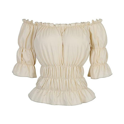 Renaissance Style Blouse Half Sleeve Top