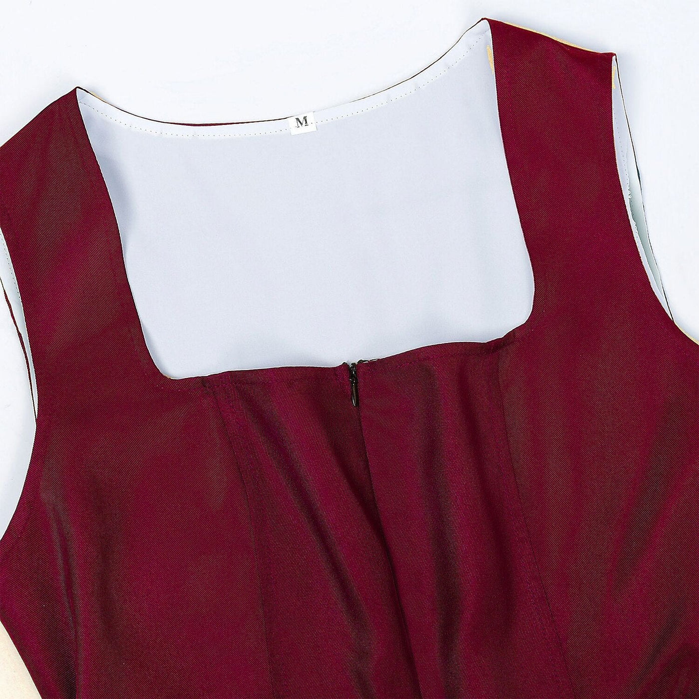 Oktoberfest Burgundy Green Blue Dirndl Dress with Apron and Blouse