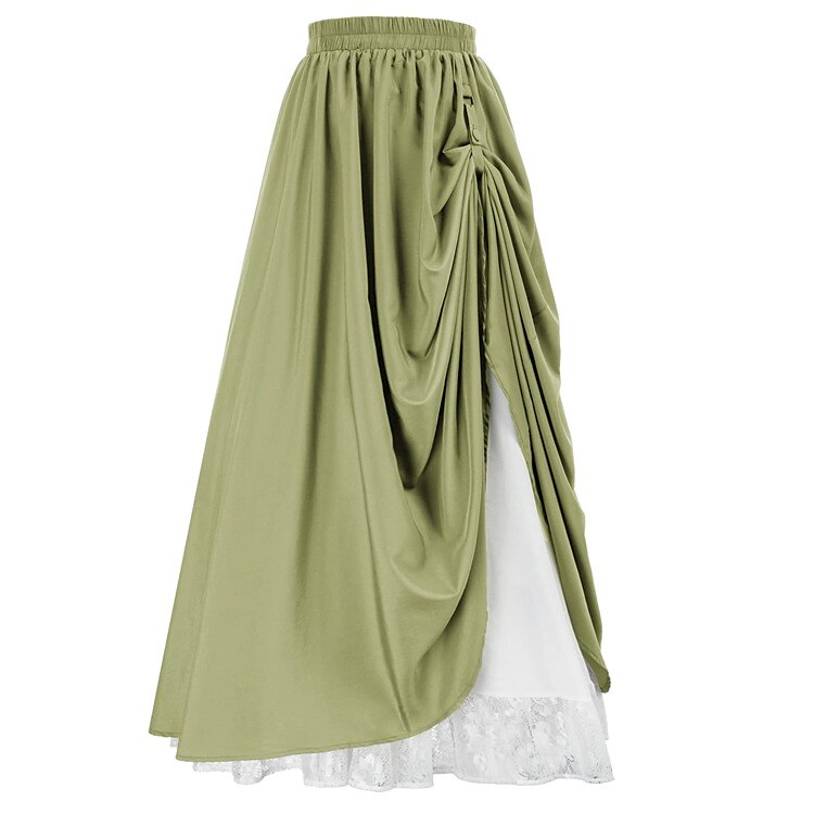 Medieval Renaissance Double Layer Maxi Skirt