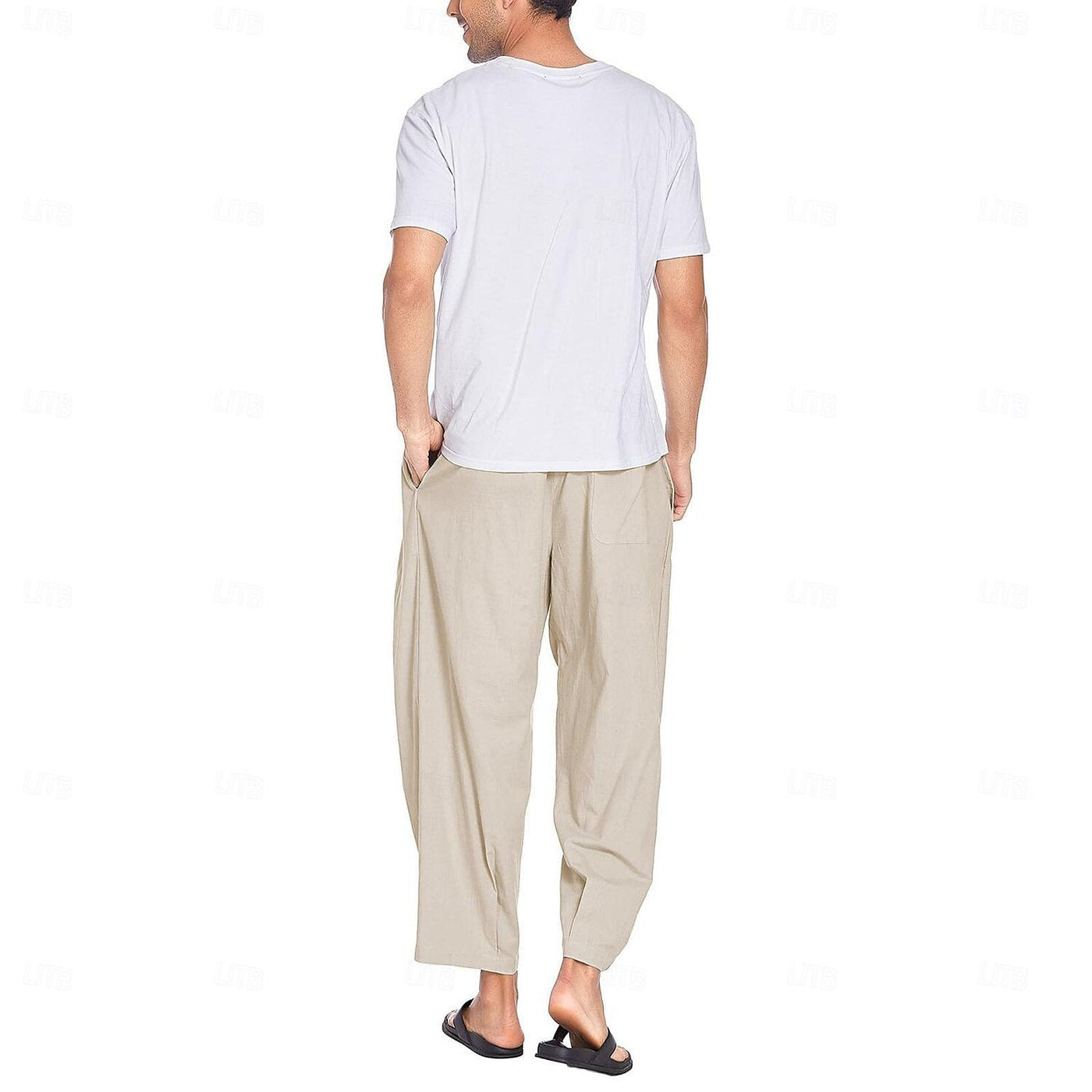 Early Medieval Style Cotton Linen Summer Pants