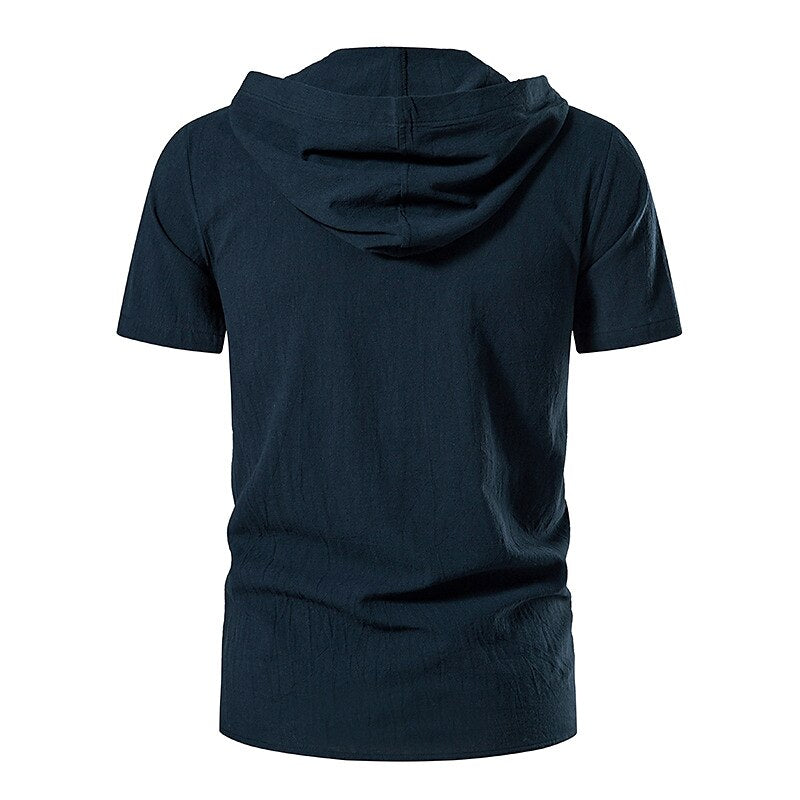 Pirate Style Short Sleeve Hooded Shirts
