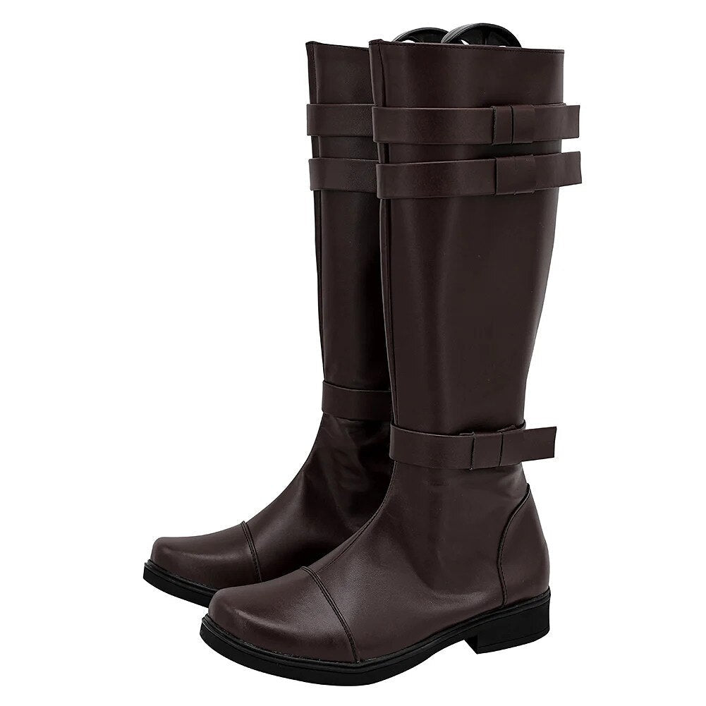 Fantasy Combat Heroic Strap Tall Boots