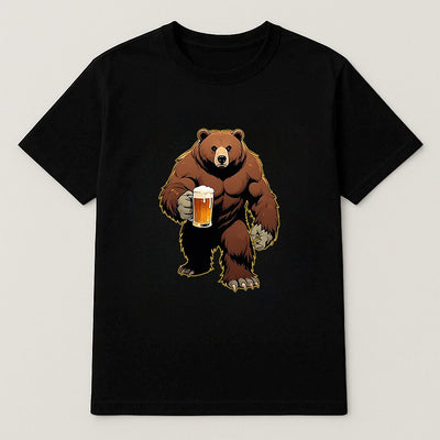 Men's Oktoberfest Bear Beer Graphic T-shirt