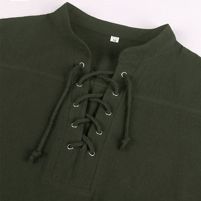 Pirate Style Lace-up Tunic