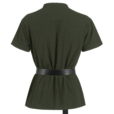 Pirate Style Lace-up Tunic