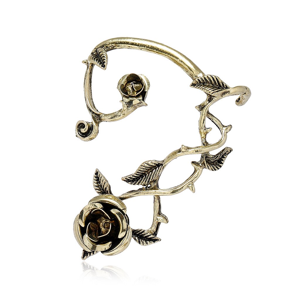 Rose Elf Ear Cuffs Flower Fairy Ear Accessories