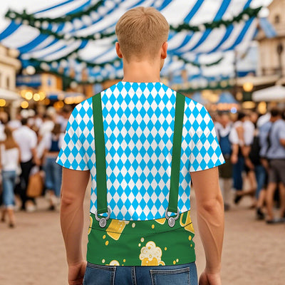 Men's Oktoberfest Lederhosen Graphic T-shirt