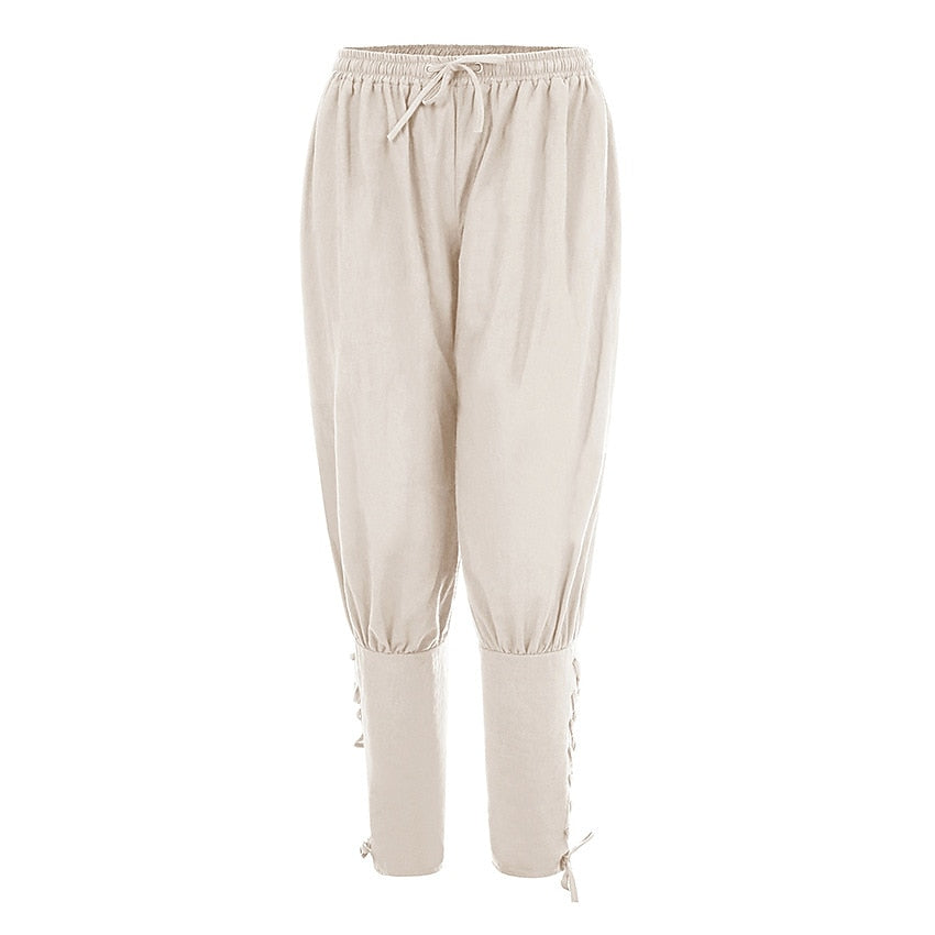 Retro Pirate Style Cotton Linen Pants