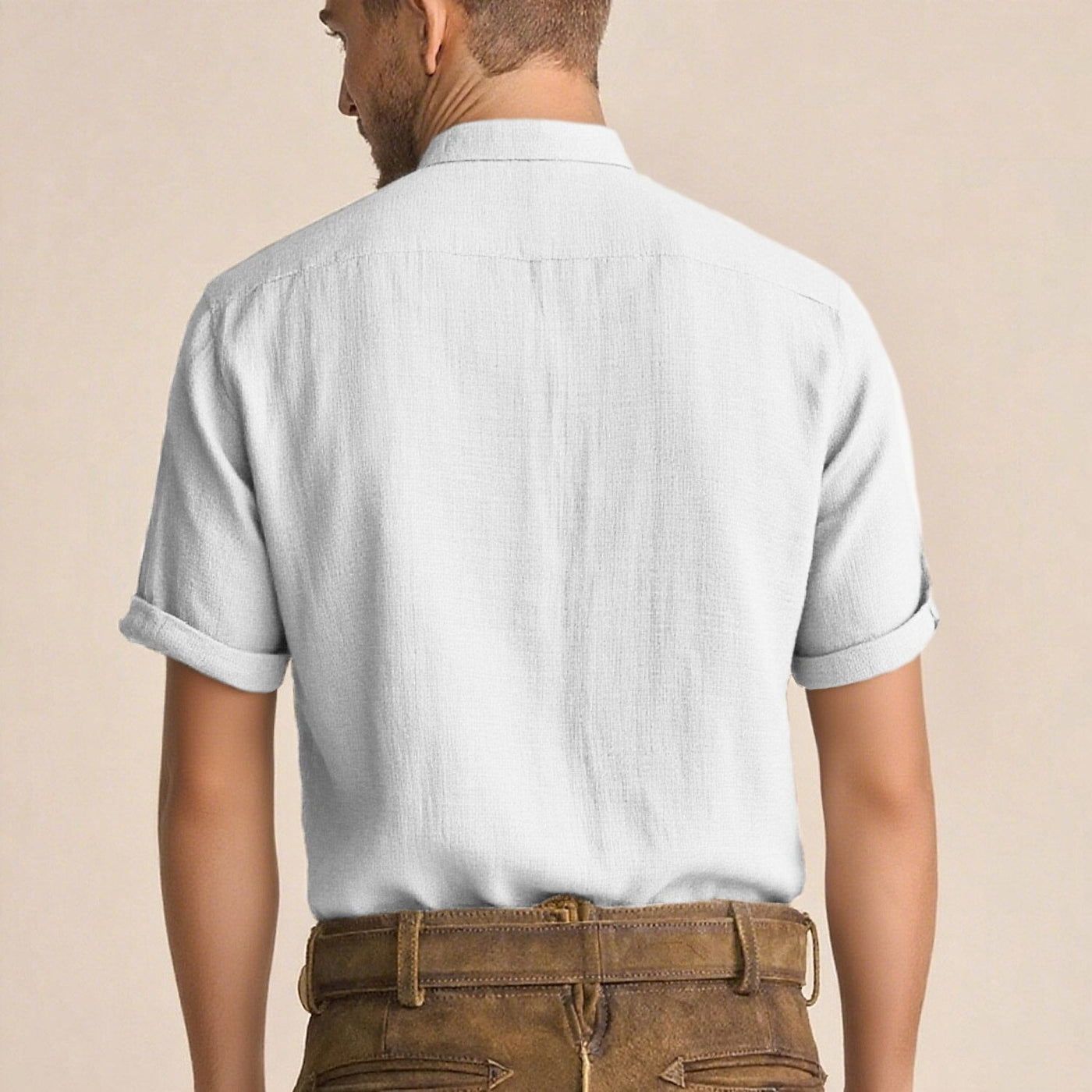 Men's Oktoberfest Linen Short Sleeve Shirt