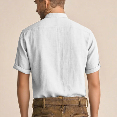 Men's Oktoberfest Linen Short Sleeve Shirt
