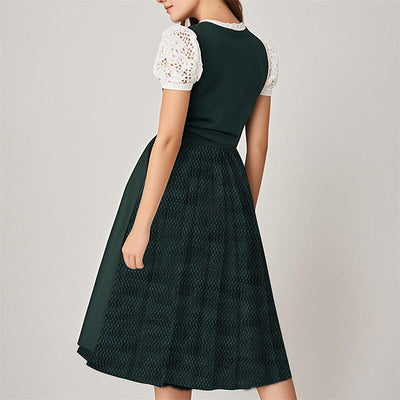 Oktoberfest Women's Deep Green Dirndl Dress